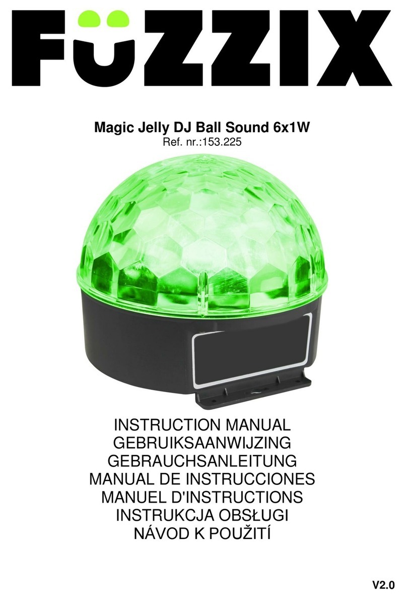 Fuzzix Magic Jelly DJ Ball Sound 6x1W User manual Fuzzix Magic Jelly DJ Ball Sound 6x1W User manual
