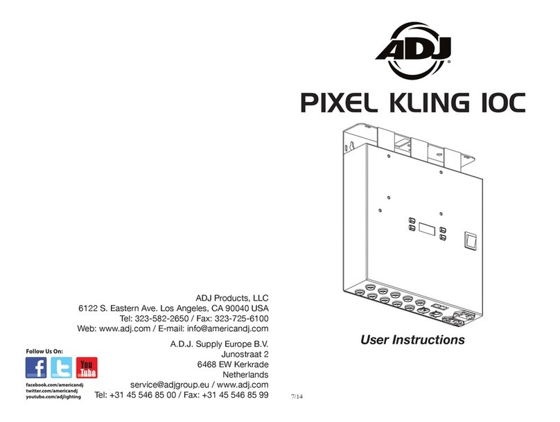 ADJ PIXEL KLING 10C User manual ADJ PIXEL KLING 10C User manual