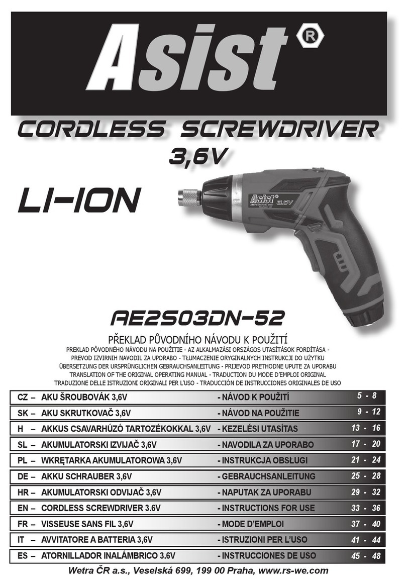 Asist AE2S03DN-52 Instructions for use