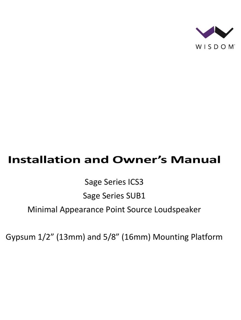 Wisdom Sage Cinema Series Installation instructions