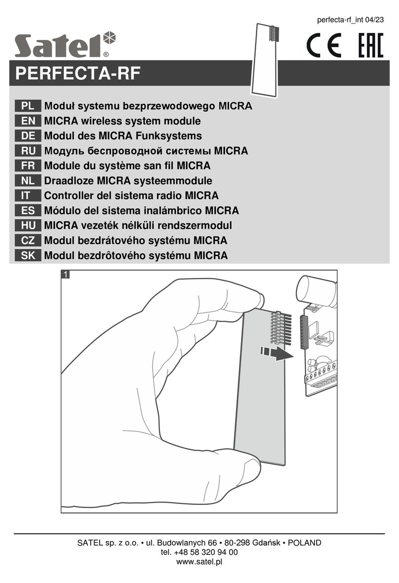 Satel MICRA User manual