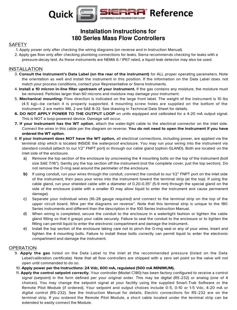 Sierra MaxTrak 180 Series installation instructions