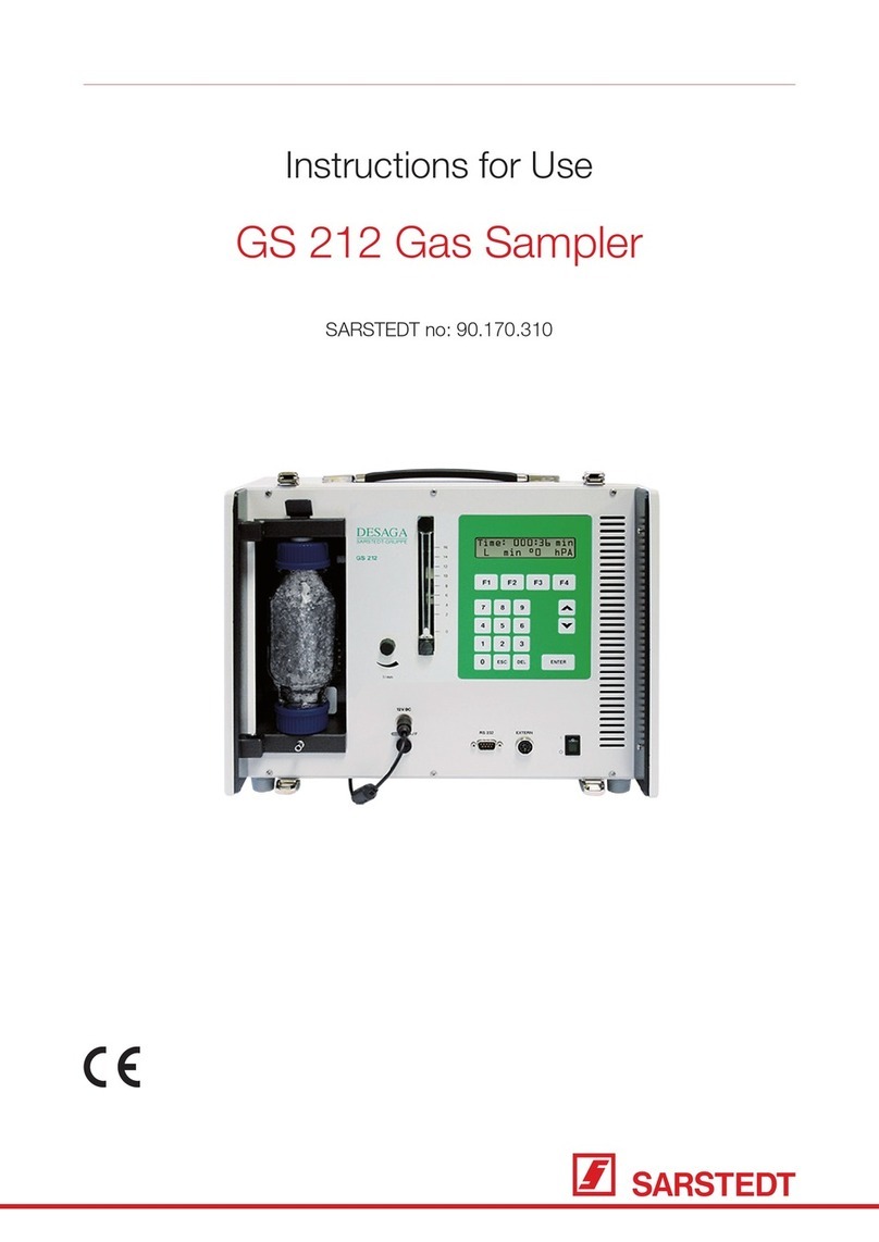 Sarstedt GS 212 Instructions for use