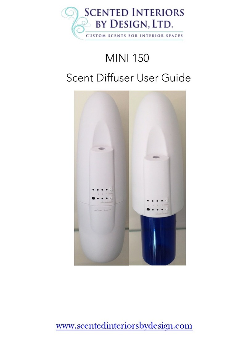 SCENTED INTERIORS BY DESIGN MINI 150 user guide
