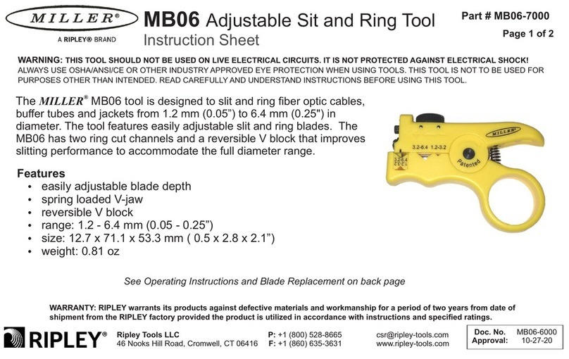 Ripley MILLER MB06 User manual