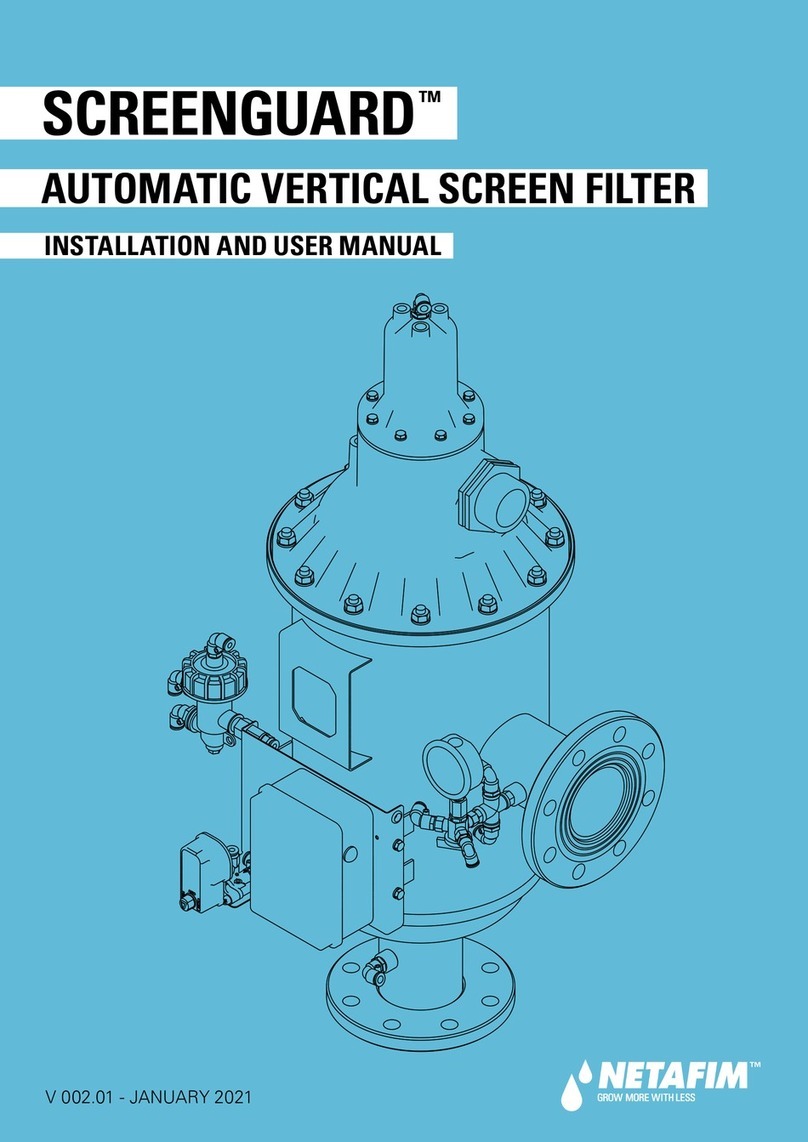 Netafim SCREENGUARD SG V 2 User manual