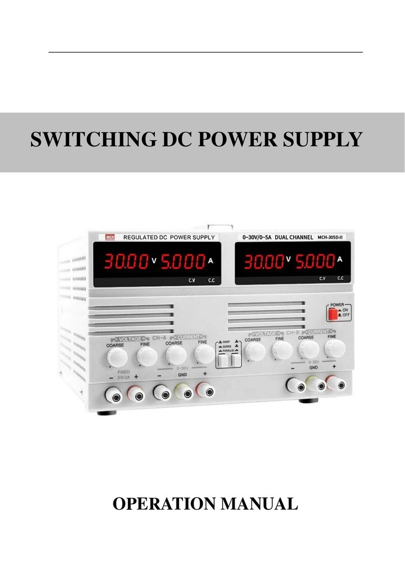 MCH 300 Series Operation manual