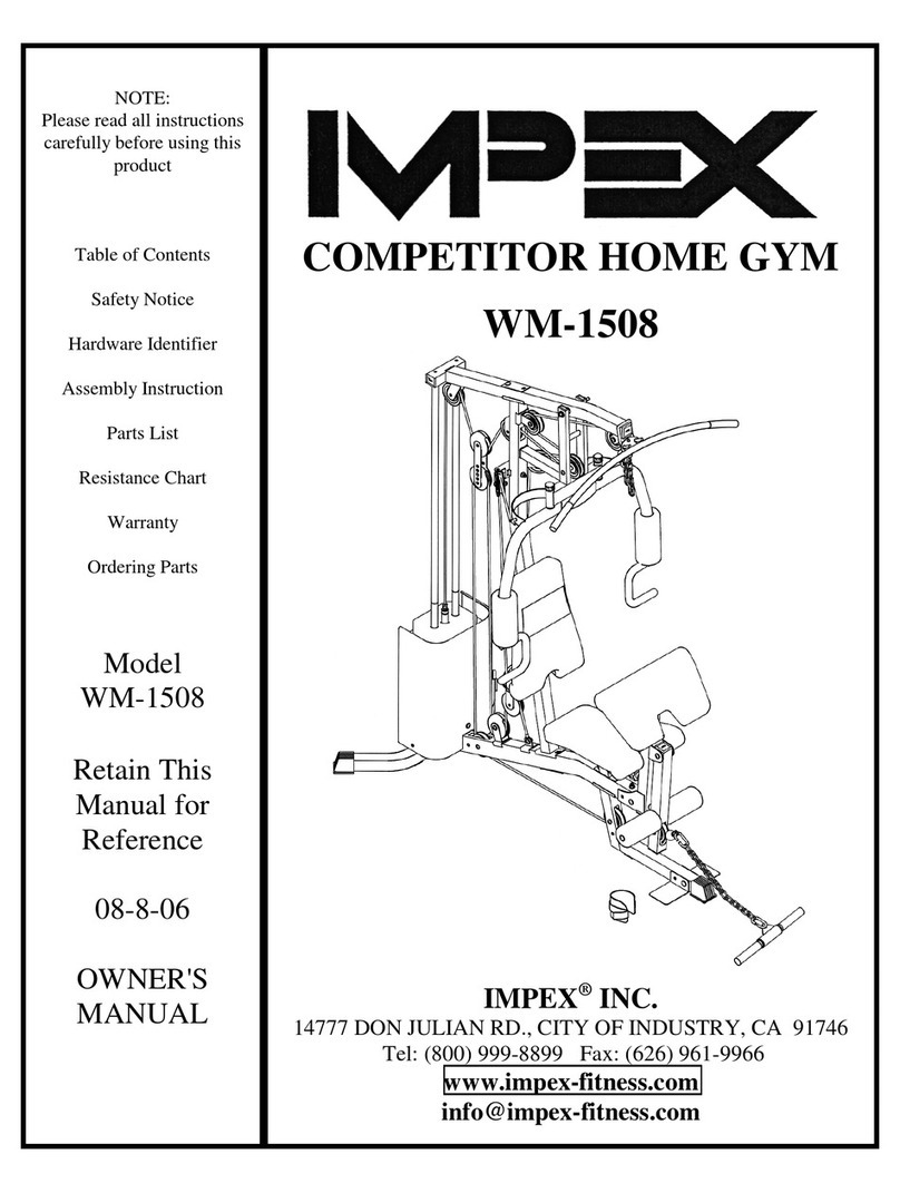 Impex WM-1508 owner's manual