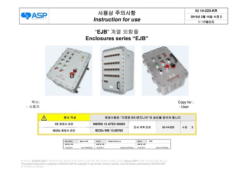 ASP EJB Series Instructions for use