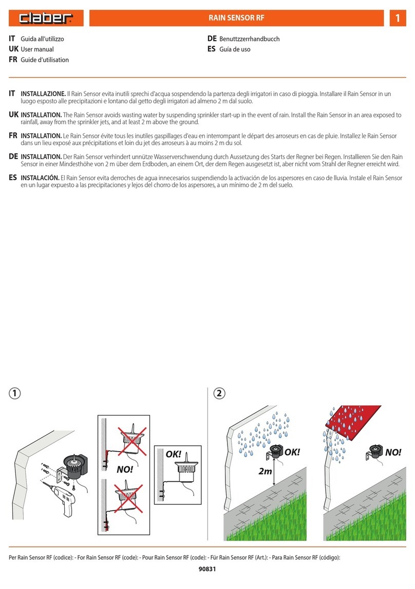 claber 90831 User manual