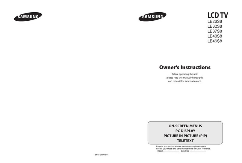 Samsung LE26S8 User manual