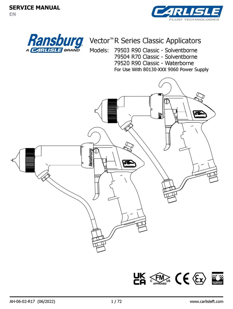Carlisle Ransburg Vector R Series Service manual