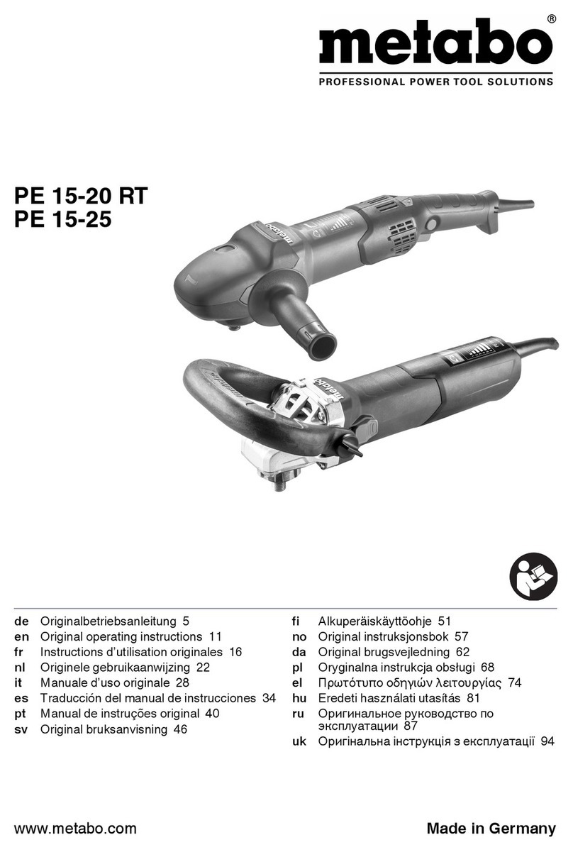 Metabo PE 15-20 RT User manual