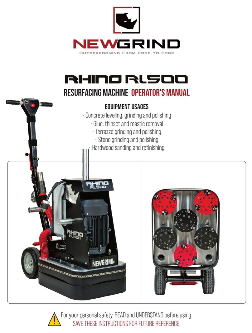 Newgrind RHINO RL500 Operator's manual