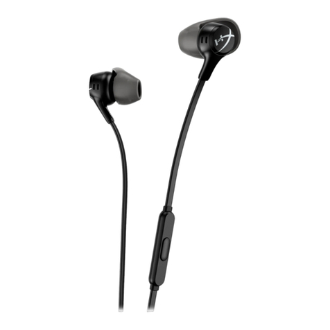 HyperX Cloud Earbuds II quick start guide