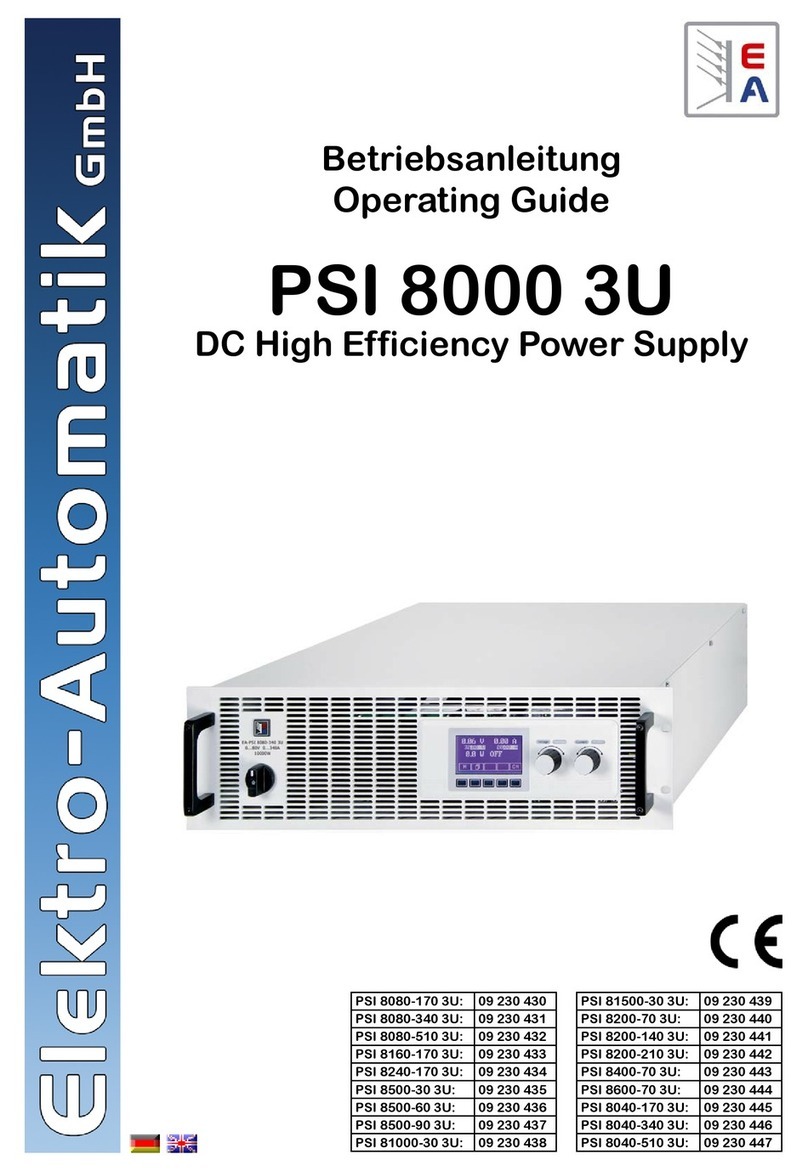 Elektro-Automatik PSI 8000 3U operating guide