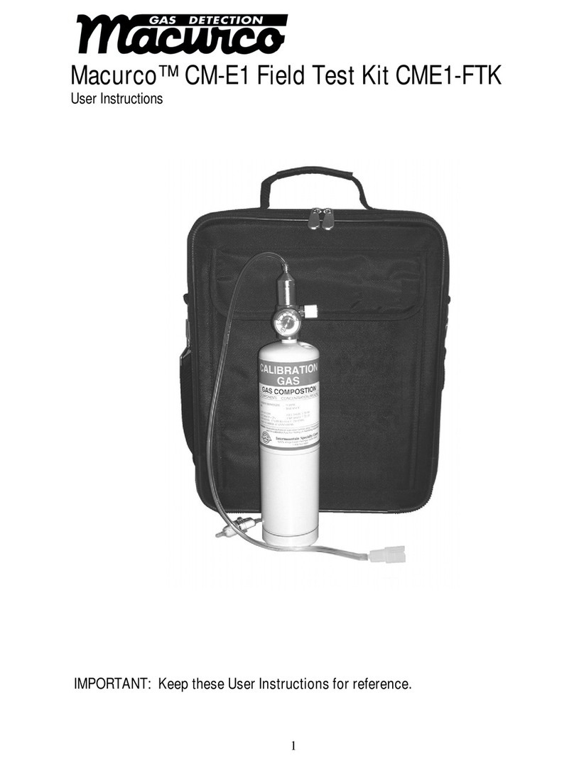 Macurco CM-E1 User instructions