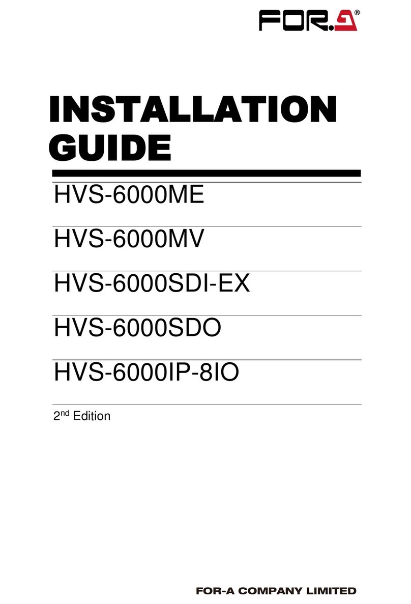 FOR-A HVS-6000 installation guide