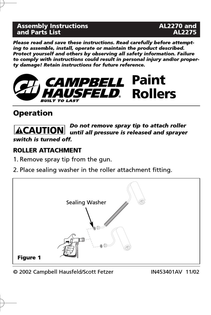 Campbell Hausfeld AL2270 Assembly instructions and parts list