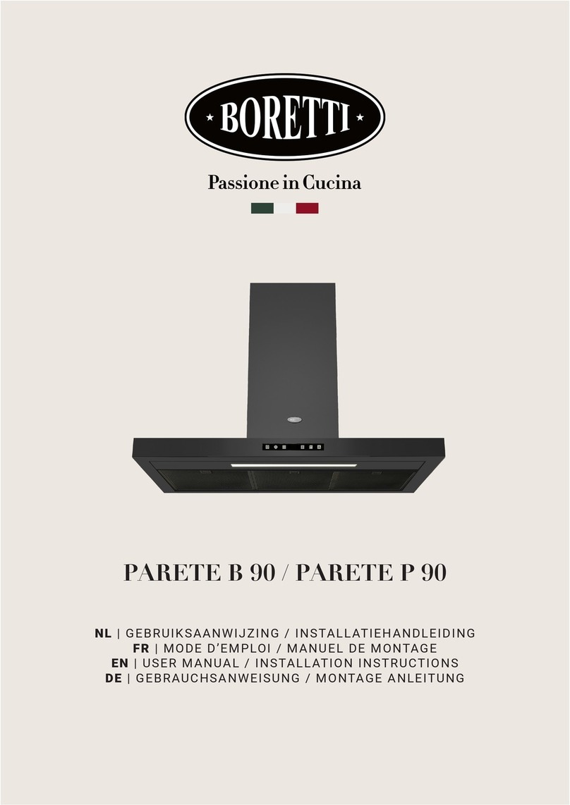 BORETTI PARETE B 90 User manual BORETTI PARETE B 90 User manual