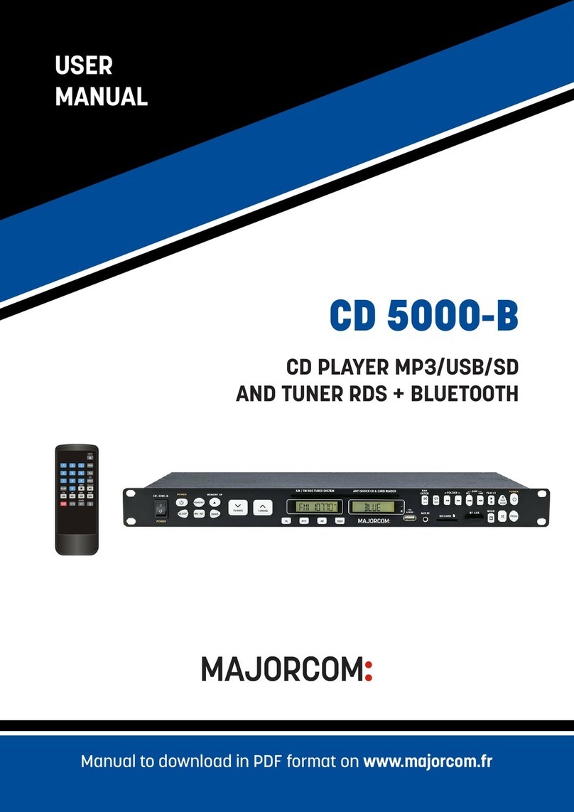 Majorcom: CD 5000-B user manual