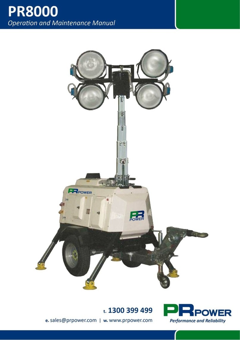 PR POWER PR8000 Operation and maintenance manual