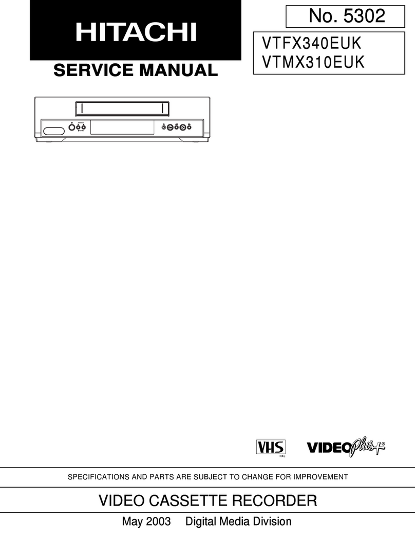 Hitachi VTFX340EUK User manual