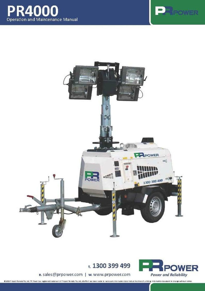 PR POWER PR4000 Operation and maintenance manual