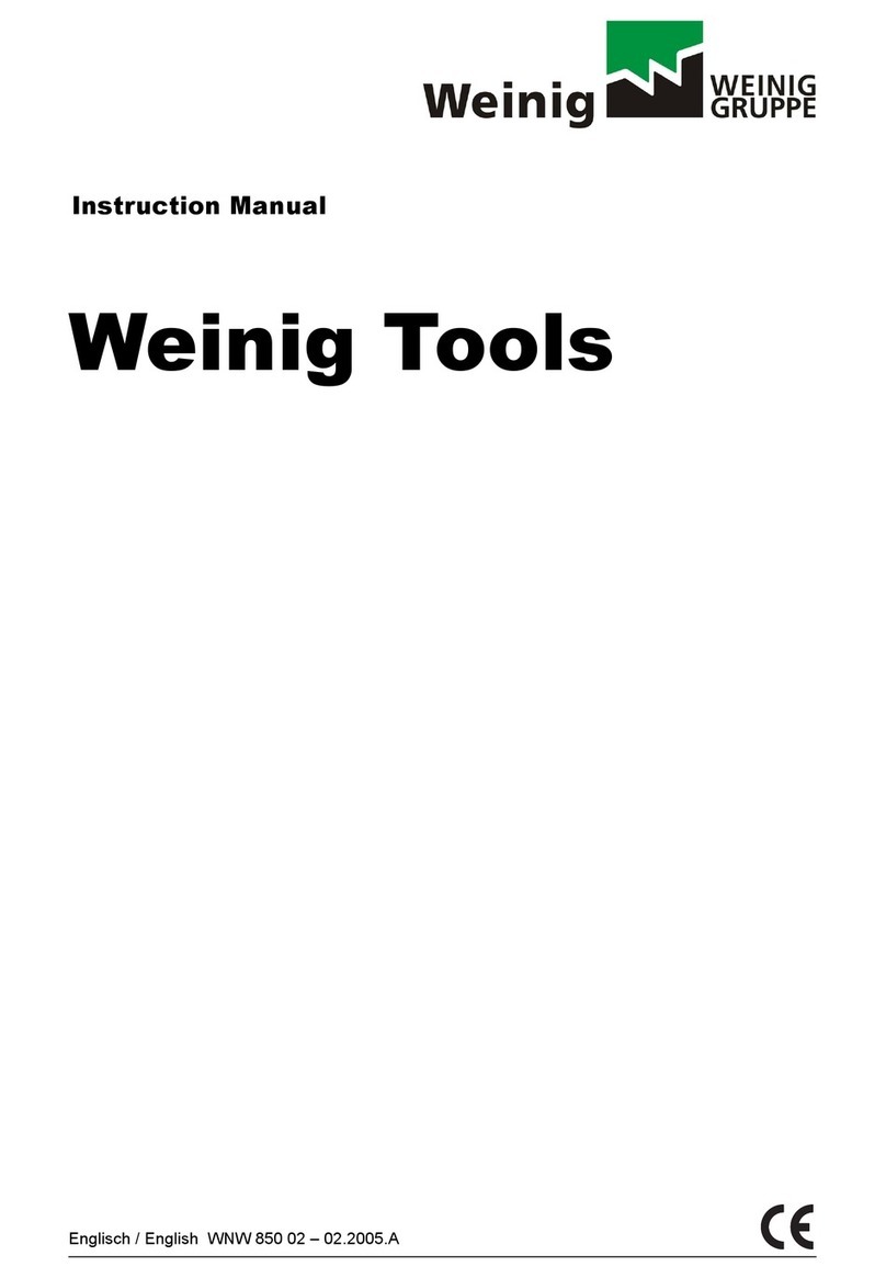 Weinig PowerLock 536 instruction manual