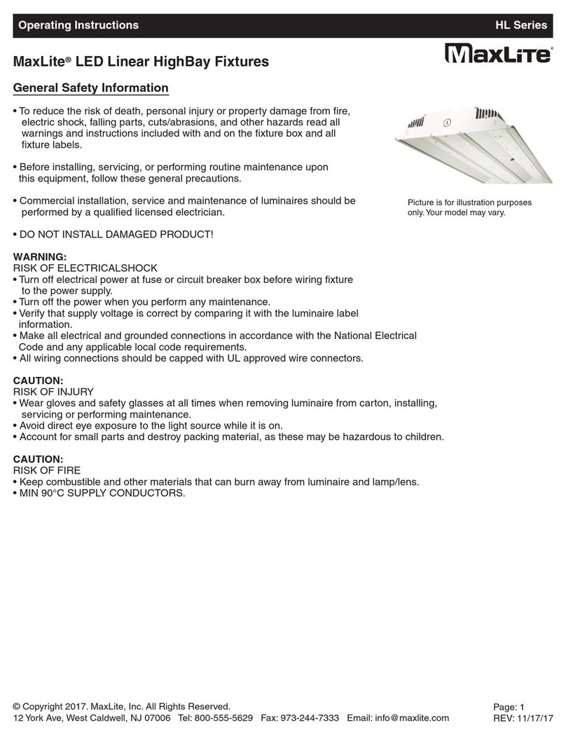 MaxLite HL Series User manual