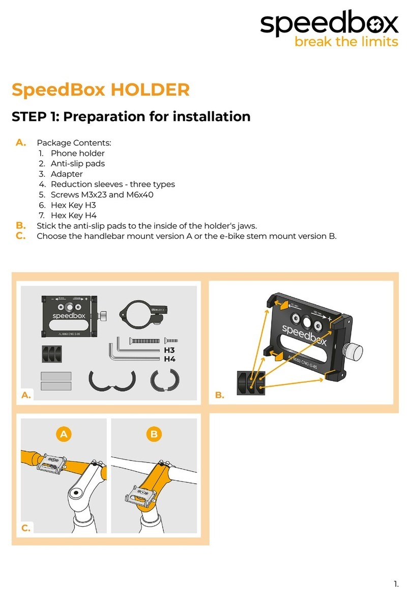speedbox HOLDER manual