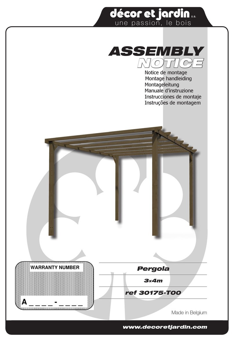 Décor et Jardin 30175-T00 Assembly Notice