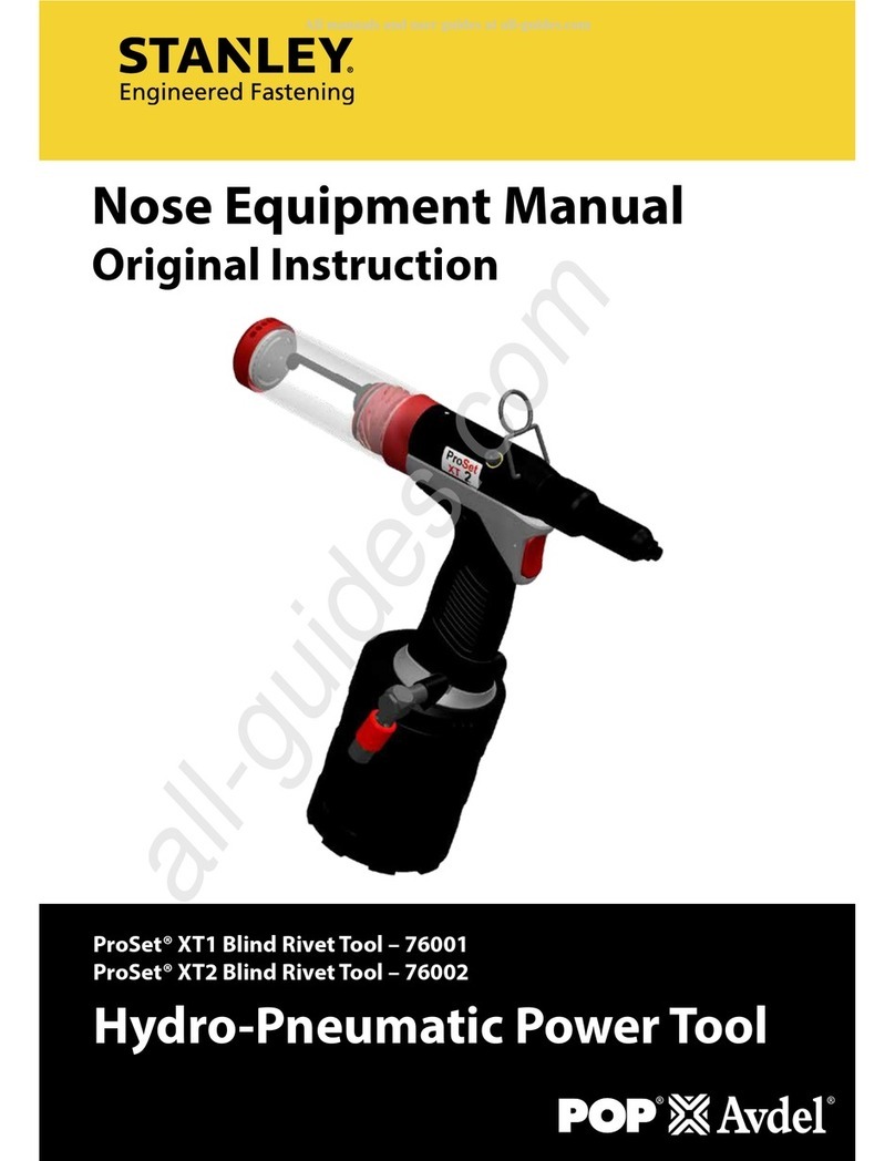 Stanley POP Avdel ProSet XT1 Operation instructions