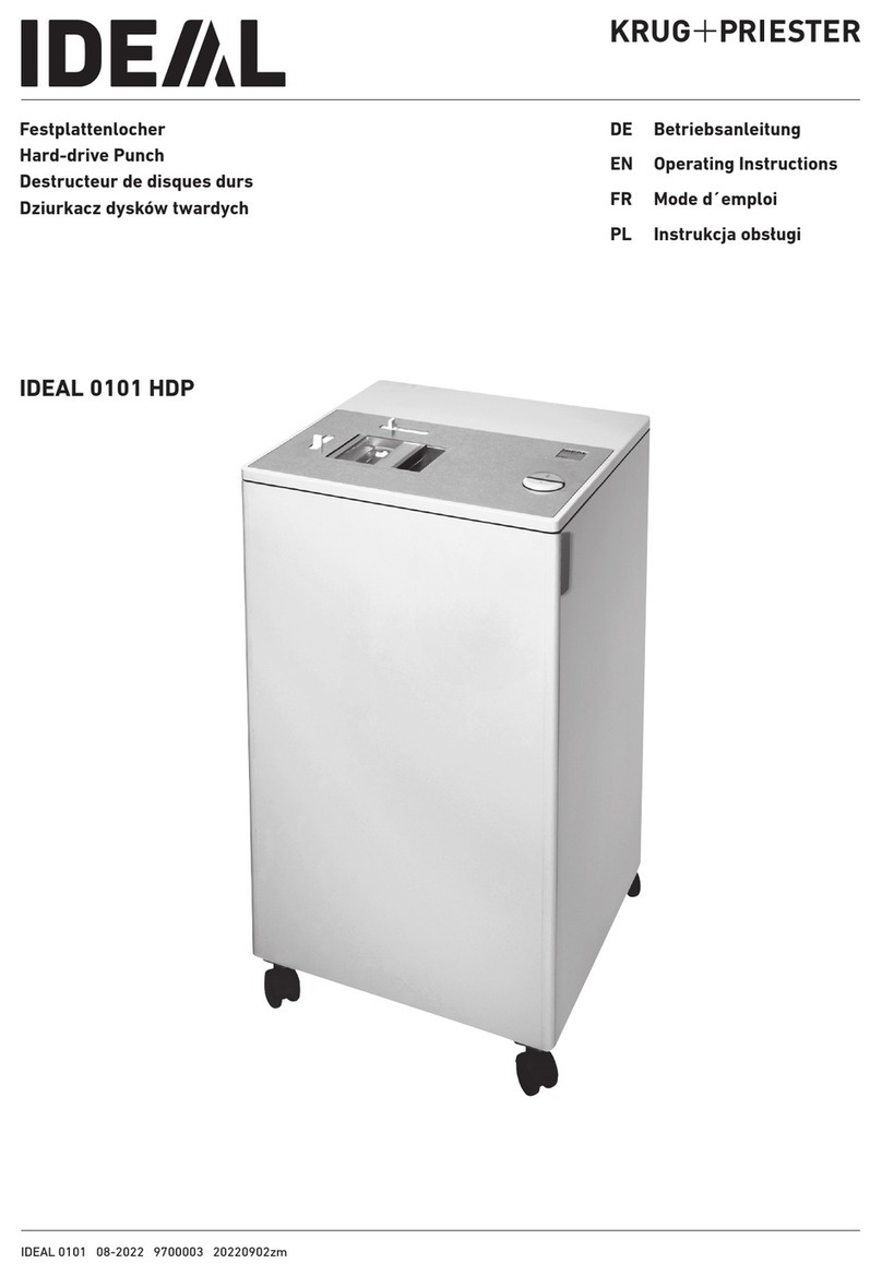 KRUG+PRIESTER IDEAL 0101 HDP operating instructions