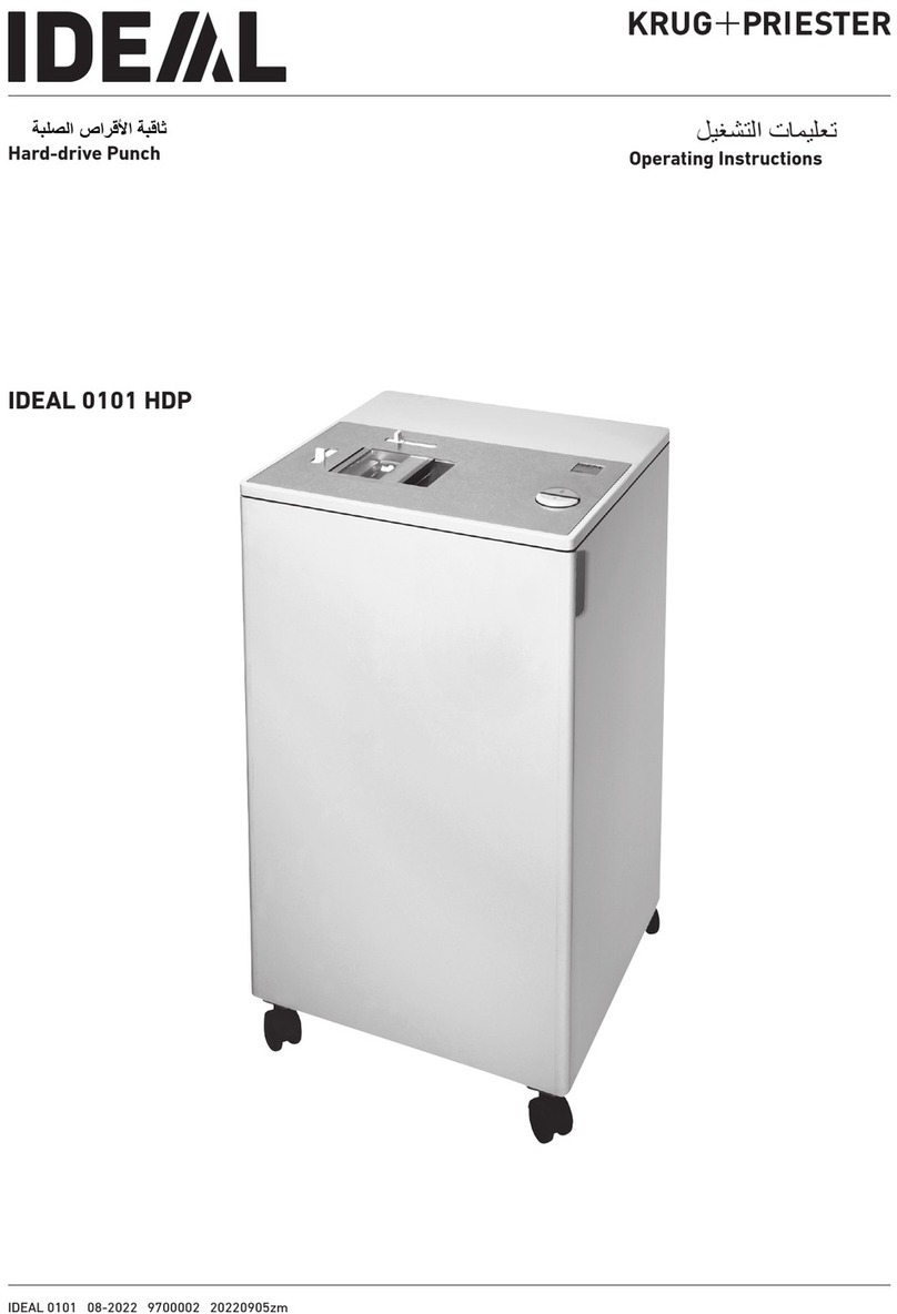KRUG+PRIESTER IDEAL 0101 HDP operating instructions