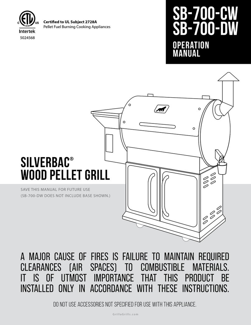 Grilla SilverBac SB-700-CW Operation manual