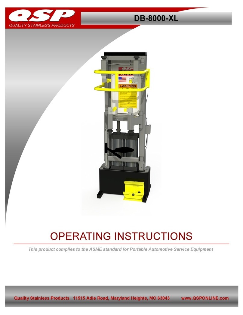 QSP DB-8000-XL operating instructions