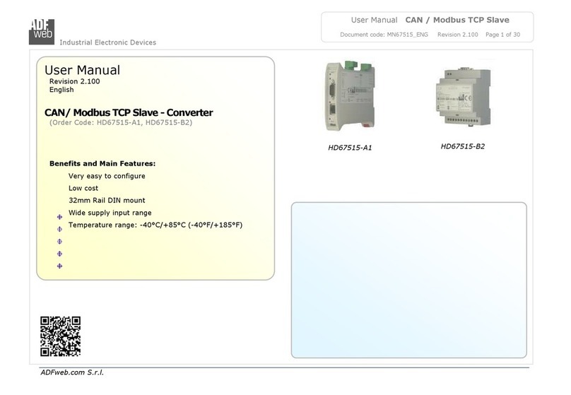 ADF Web HD67515-A1 user manual