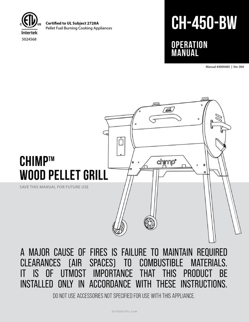 Grilla CHIMP CH-450-BW Operation manual