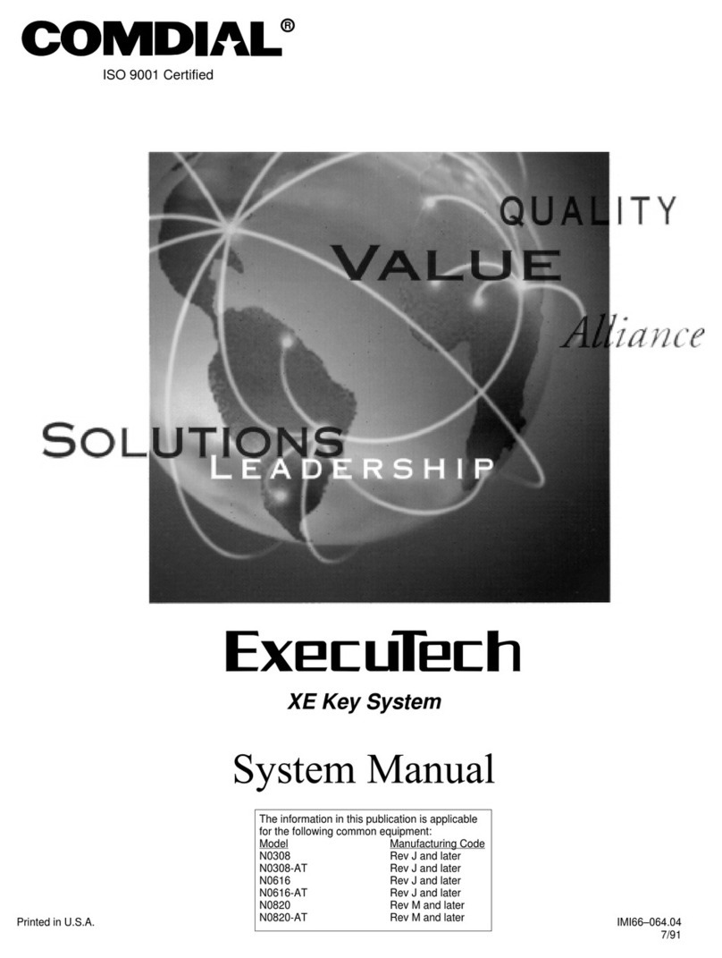 Comdial ExecuTech N0308 User guide Comdial ExecuTech N0308 User guide