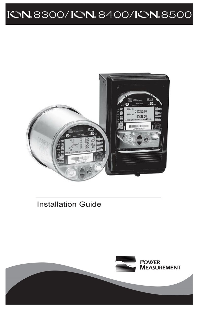 Power Measurement ION 8300 User manual