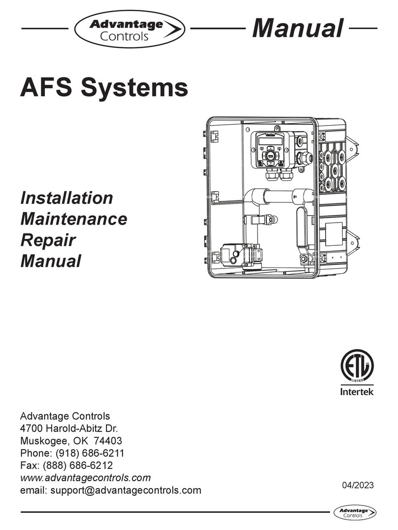 Advantage Controls AFS Systems User manual