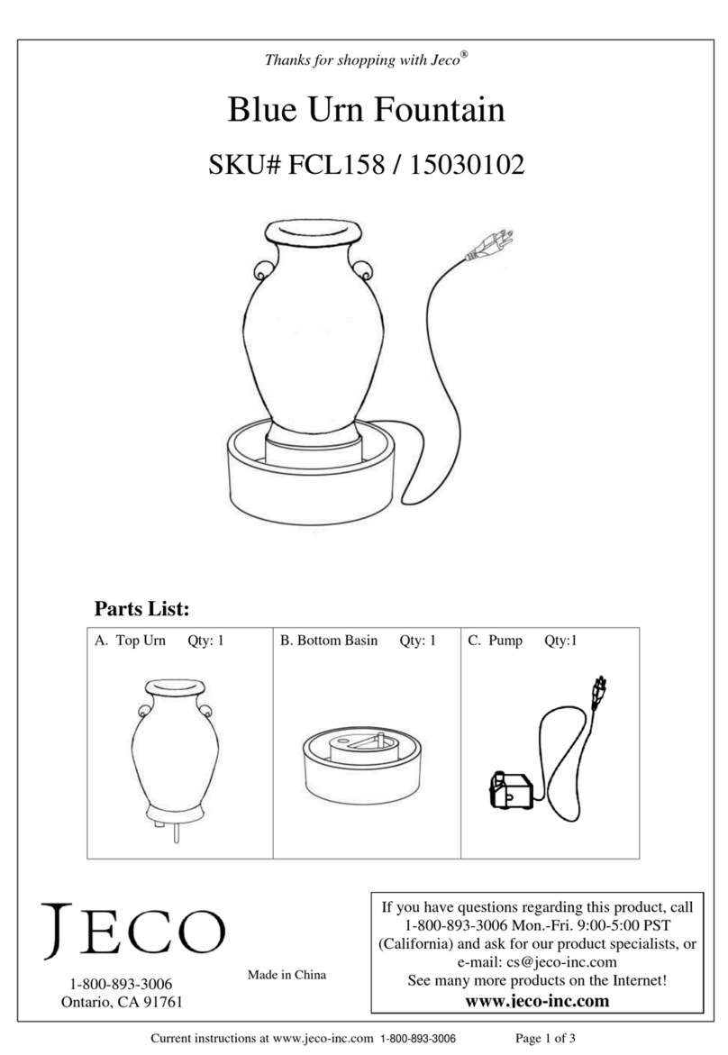 Jeco FCL158 quick start guide