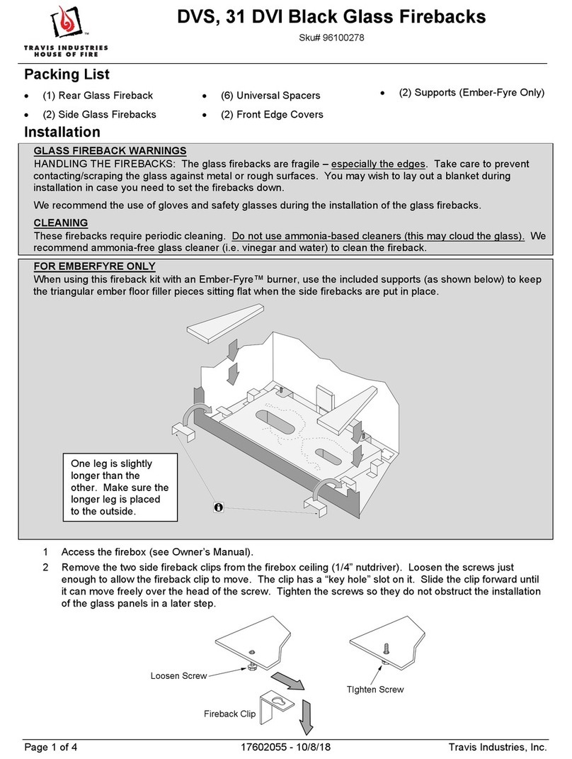 Travis Industries 96100278 User manual