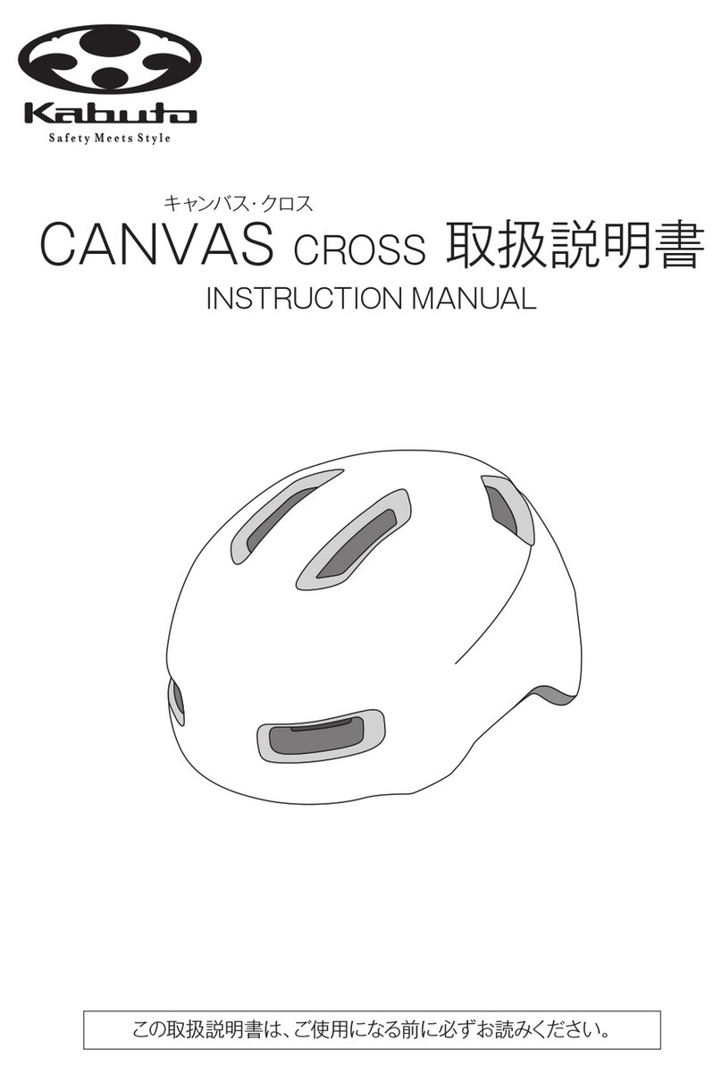 Kabuto CANVAS CROSS instruction manual