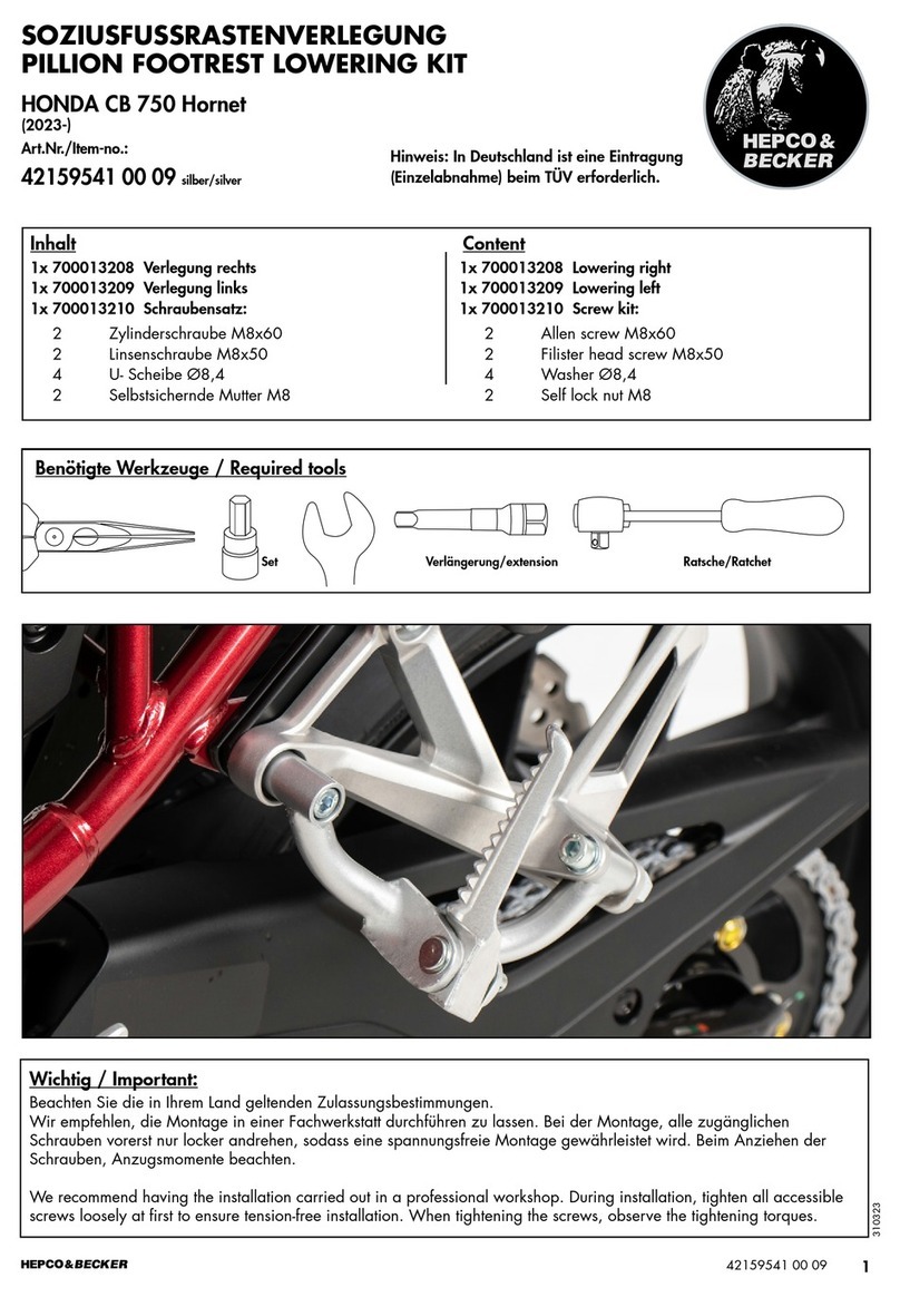 hepco & becker 42159541 00 09 User manual hepco & becker 42159541 00 09 User manual