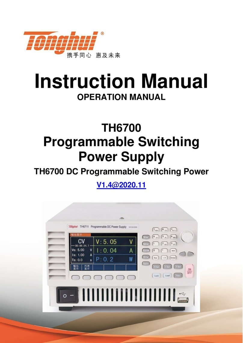 Tonghui TH6700 instruction manual