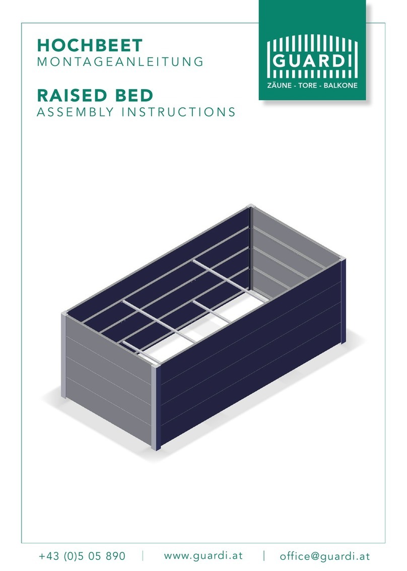 Guardi RAISED BED Assembly instructions