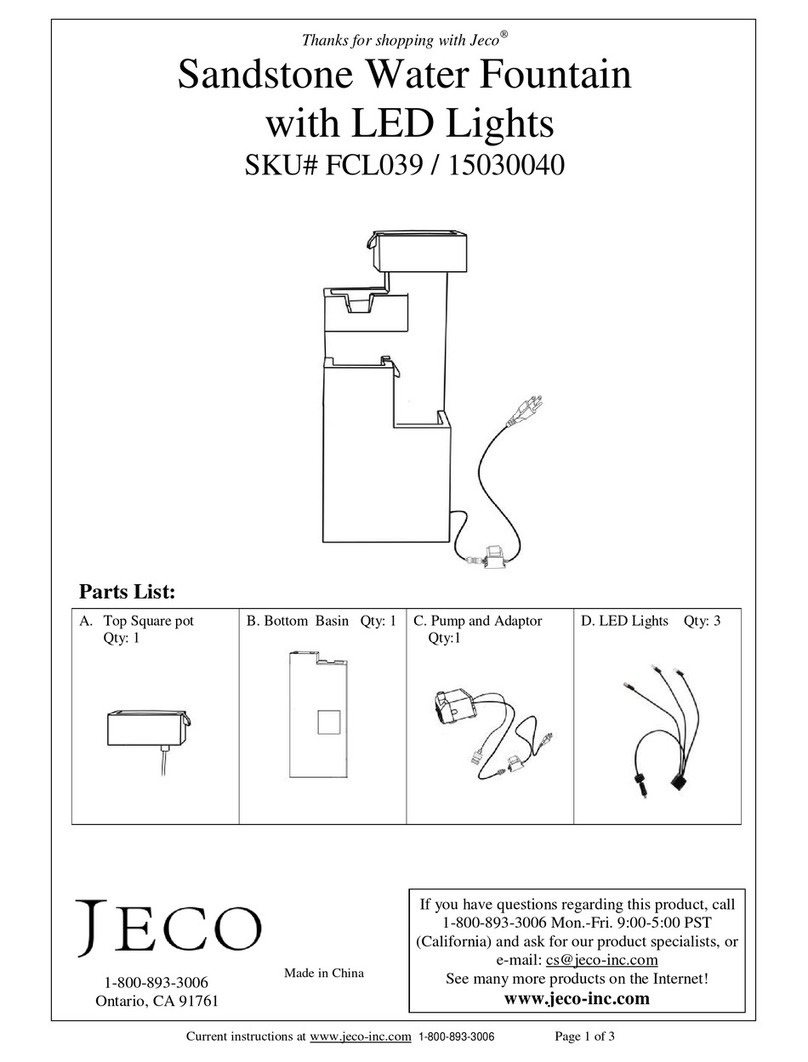 Jeco FCL039 User manual
