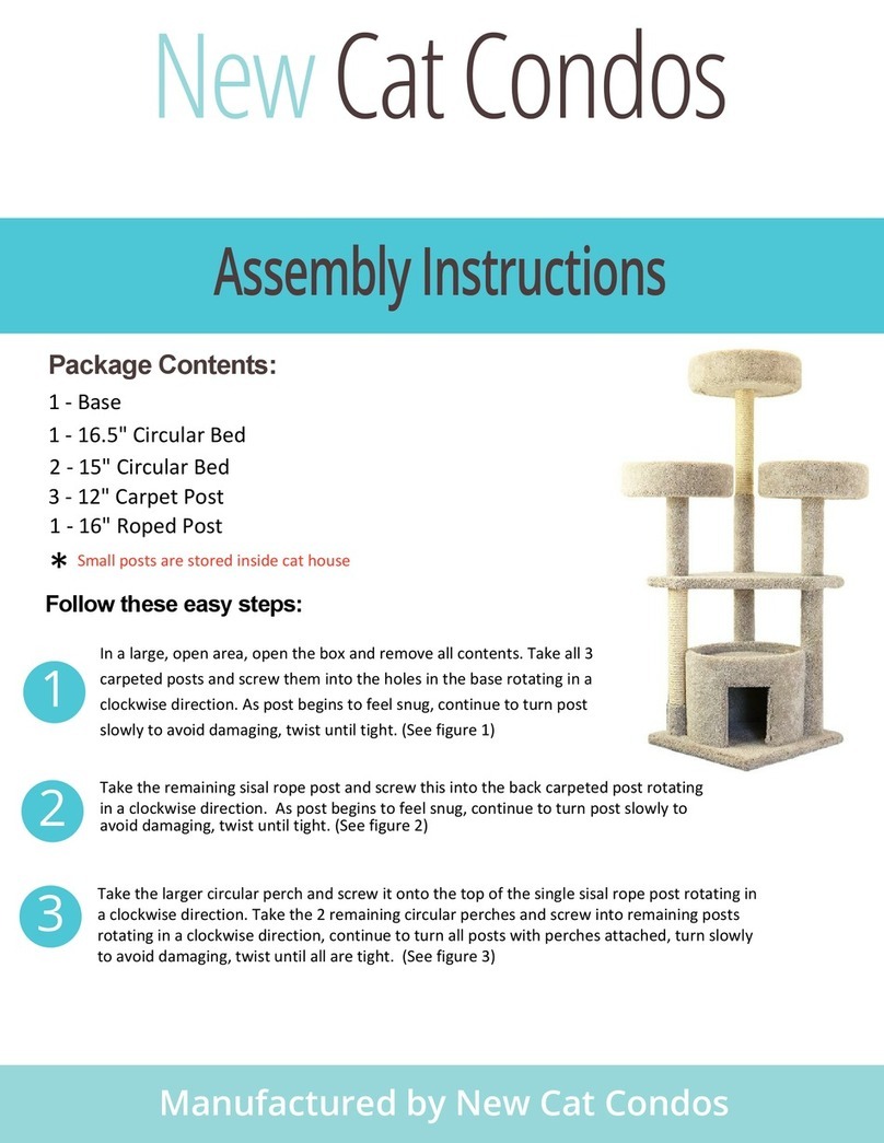 New Cat Condos 190142 Assembly instructions